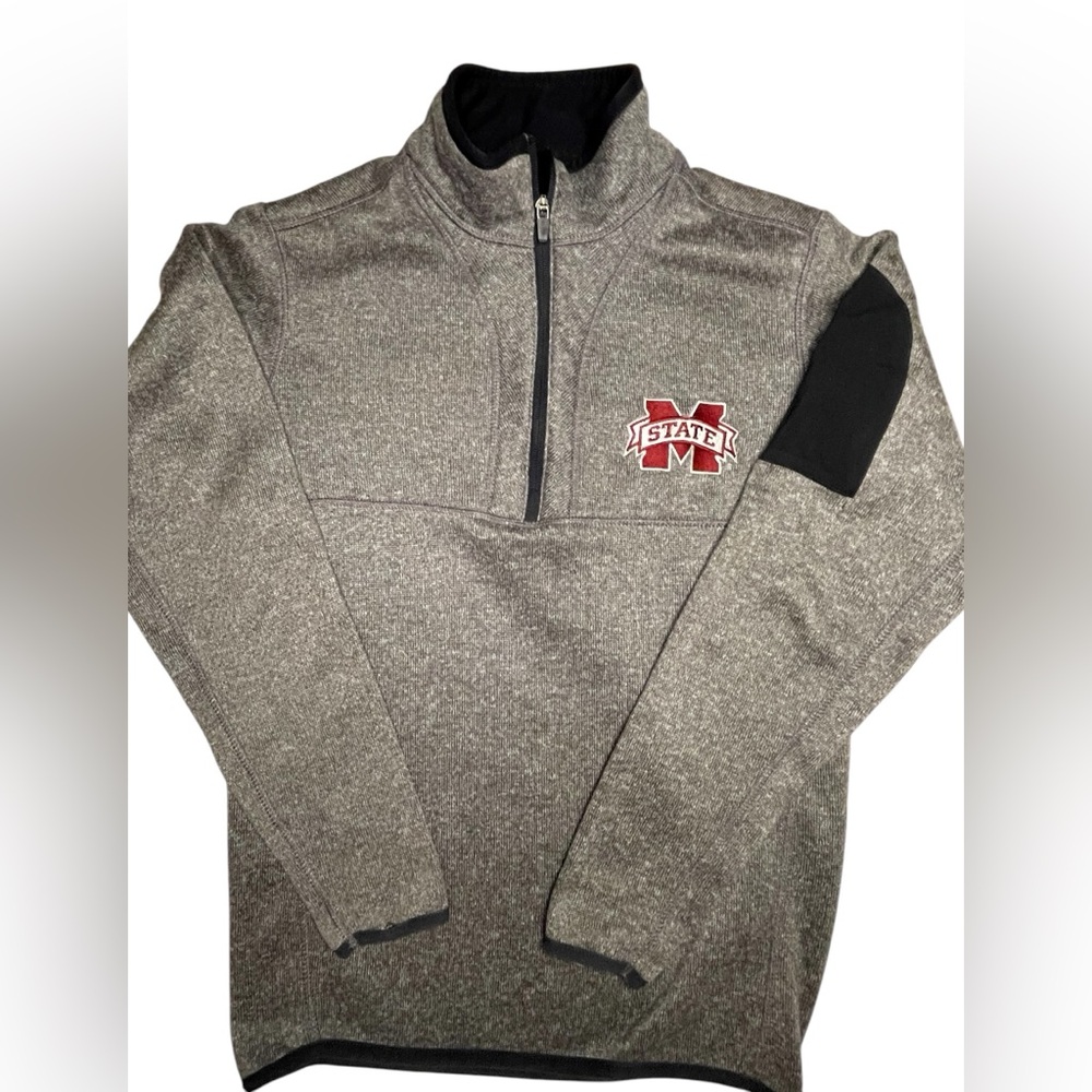 Antigua Mississippi State fleece/size Small/1/2 zip/pullover/jacket